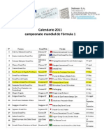 Calendario 2011 F1