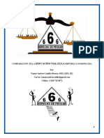 Comparación de La Educación Vial en La República Dominicana