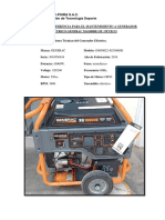 TDR para Mantenimiento Generador Electrico Generac Xp10000e of Otuzco