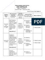 PE & Health (2nd Quarter HLP)