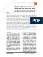 Impact of Banking Sector Development On Economic Growth: Another Look at The Evidence From Nigeria