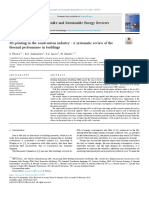 3D Printing in The Construction Industry - A Systematic Review of The Thermal Performance in Buildings