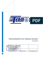 Procedimiento de Trabajo Seguro Soldadura