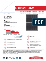 2.VSUN410 108MH BW Solar Module 182mm 30 1722 1134 30