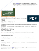 A Equação Do 2º Grau