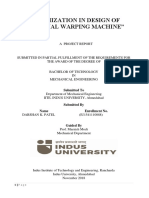 Optimization in Design of Sectional War