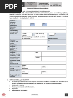 Modelo Informe Psicopedagogico 2021