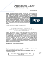 O Retorno Dos Jesuítas Ao Brasil E A Atuação Missionária Entre Os Imigrantes Alemães No SUL DO BRASIL (1844-1938)