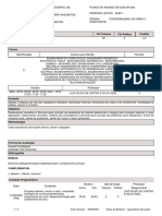 Plano de Ensino - Turma (T1) - 2022