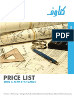 Knauf Price List 2020