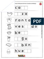 Formando Palabras Con Las Sílabas