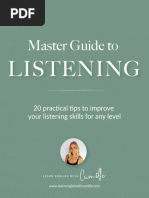 Master Guide To Listening Camille Hanson Download