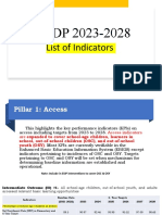 DEDP INdicators 2023 2028