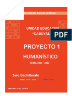 PROYECTO HUMANISTICO 3ero BGU