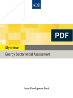 Assessment of Myanmar Energy Sector