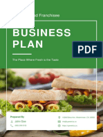 Food Franchise Business Plan Example