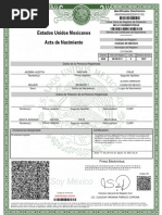 Acta Nacimiento