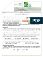 Aula 11 - 9º CN - Aspectos Quantitativos Das Transformações Químicas