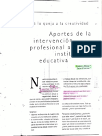 1) BEKER Y FISICARO. Aportes de La Intervención Profesional A La Institución Educativa PDF