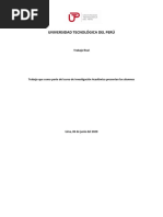 Trabajo Final Ok Causasdelbullyingescolar - Enelperú - Entre2010y2020