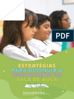 Ebook Estrategias para Diminuir A Inquietação em Sala de Aula