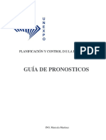 GUIA PRONOSTICOS - Planificacion Unidad 1