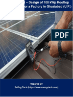 100 KWP Solar PV Based Rooftop Power Project Report 1660810847