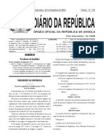 Decreto Legislativo Presidencial N.º 9/22 de 16 de Setembro