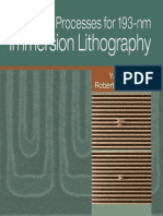 Advanced Processes For 193 NM Immersion Lithograph