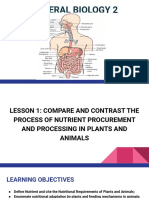 Genbio2 Lesson 1 Plant and Animal Nutrition Part 1