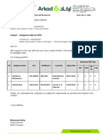 Request Letter For Delegation of WPR AREA-3 July 27, 2022