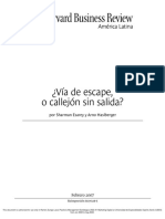 Caso Vía de Escape o Callejón Sin Salida