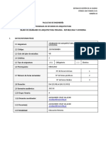 Silabo 2022-II SEMINARIO DE ARQUITECTURA PERUANA - REPUBLICANA Y MODERNA A