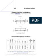 Metric DIN 2093 Spec