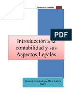 Introducción A La Contabilidad y Sus Aspectos Legales.