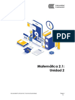 Guía de Aprendizaje Unidad 2 - Matemática - 2.1