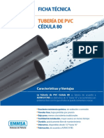 FT - Tubería PVC C80