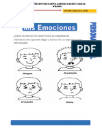 ¿Cómo Se Sienten Los Niños? Imita Sus Expresiones. Colorea Al Niño Que Está Alegre y Marca Con Un Aspa (X) Al Que Está Enojado