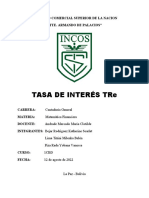 Tasa de Interés Tre