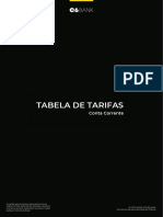 Tabela de Tarifas