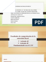 Facultades de Comprobación de La Autoridad Fiscal