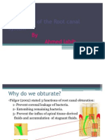 Obturation of The Root Canal System - Part I (Lecture by DR - Ahmed Labib @AmCoFam)