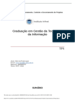 TP1 Execu o Monitoramento Controle e Encerramento de Projetos