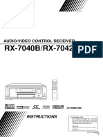 RX-7040B/RX-7042S: Audio/Video Control Receiver