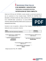 Acta de Sustentación Del Trabajo de Investigación - Tesis (MODELO)