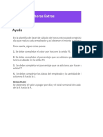 Planilla de Excel para El Calculo de Horas Extras Modelo Simple