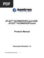 Jflex - 3Comgpiopccard-Usb Jflex - 4comgpiopccard: Document Revision 1.0