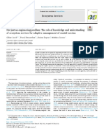 Not Just An Engineering Problem - The Role of Knowledge and Understanding of Ecosystem Services For Adaptive Management of Coastal Erosion