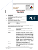 MSDS Liq Ammonia