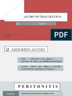 Abdomen Agudo No Traumático y Peritonitis Aguda